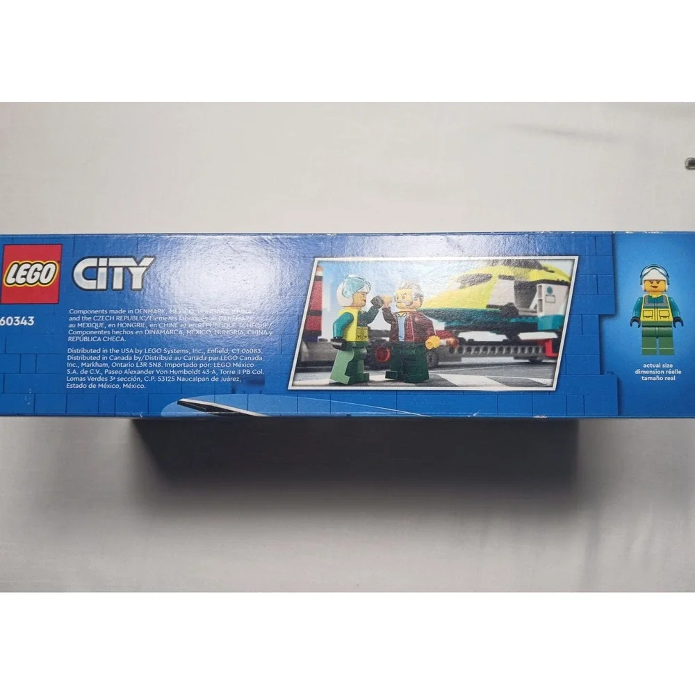 60343 RESCUE HELICOPTER TRANSPORT truck semi lego city town NEW legos set